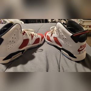 Jordan Carmine 6. Size 5.5 men's, 7 womens